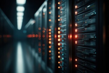 Data center server infrastructure electronics.