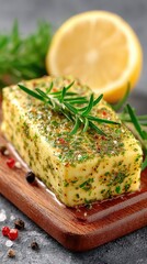 Herb Butter With Lemon and Greens