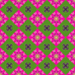 Pattern Background Geometric Mosaic Wallpaper Fabric Design