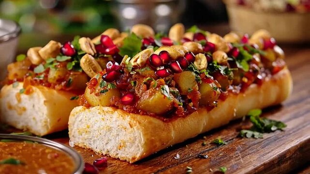 dabeli gujarat indian street food video orbit left
