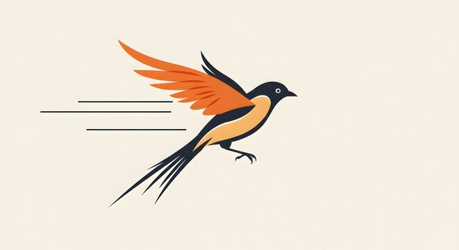 Flying Baltimore Oriole







