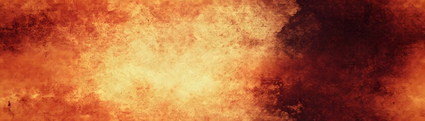 A warm, textured background displays a vibrant spectrum of oranges and browns.