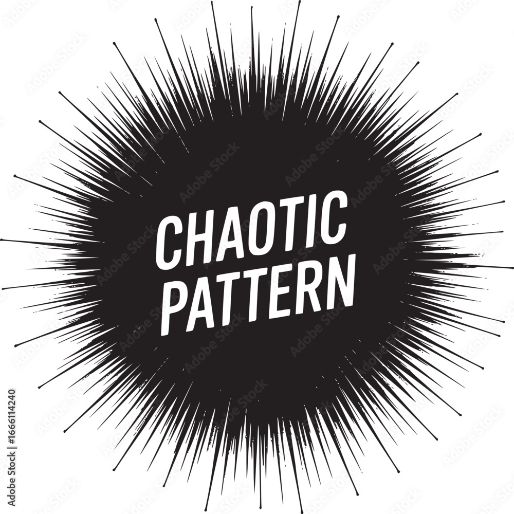 Poster dynamic burst of energy with chaotic pattern creates a bold statement for modern design projects now