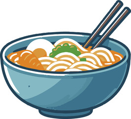 Noodle soup clip art