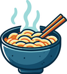 Noodle soup clip art