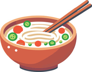 Noodle soup clip art