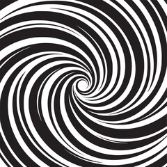 Obraz premium Hypnotic black and white spiral pattern drawing you in, great for backgrounds and visual effects