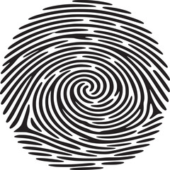 Fototapeta premium Unique fingerprint design for security, identification, or personal identity projects in a modern style