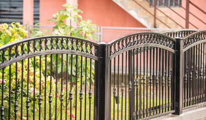 Wrought Iron Fence. Metal fence
