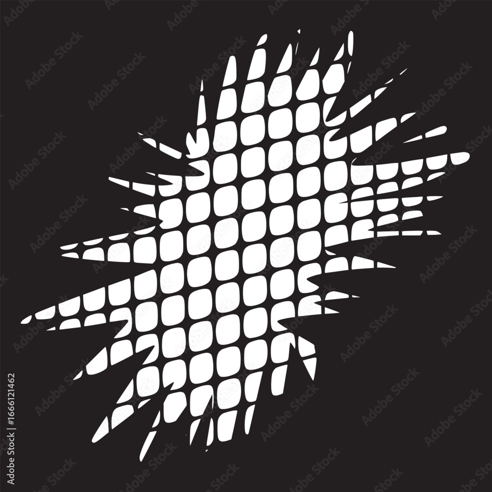 Poster dynamic black and white grid pattern for modern design projects and eye-catching digital backgrounds