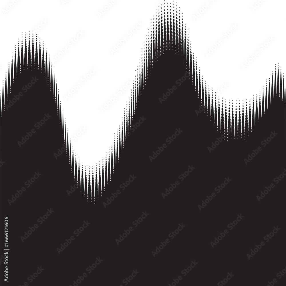 Aufkleber dynamic black and white halftone pattern creates striking modern background for design projects, web