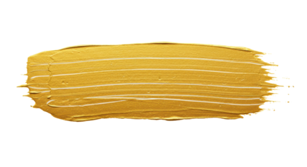Abstract textured metallic gold stroke with white linear details on a transparent background, flat lay studio shot, razor-sharp focus, concept of luxury design excellence