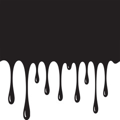 Modern dripping paint design element for graphic overlays and creative artistic backgrounds