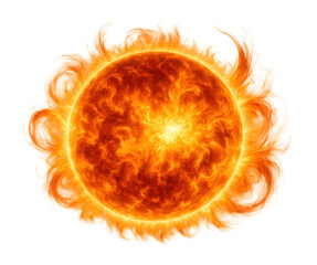 Naklejka premium Stellar corona with the outermost layer of a star's atmosphere