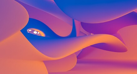 Experience the beauty of a playful structure with smooth gradient tones