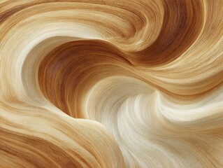 Obraz premium Abstract swirl of blonde and light brown hair