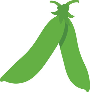 green pea pods simple graphic clip art preview