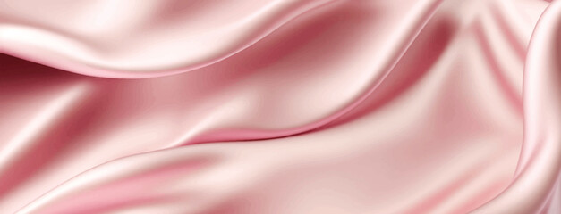 Obraz premium Light pink dropped elegant silk fabric background. Textile texture. Vector illustration 
