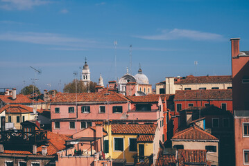 The view of Venetian rooftops.