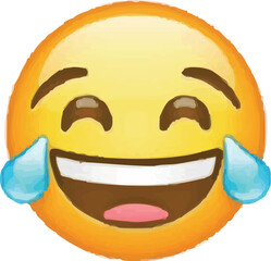 Obraz premium A EMOJI IN FACE SMILE EMOJI VECTOR 