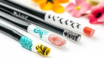 Nail Stamping Kit for Nail Art and Decoration - Isolated on White Background