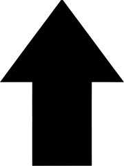 Fototapeta premium Clean Up Arrow Icon - Simple Directional Symbol