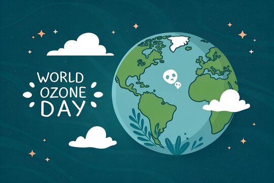 Celebrate world ozone day with a healthy earth and clean environment illustration - Powered by Adobe
