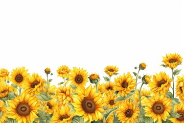 Sunflower field backgrounds outdoors nature.