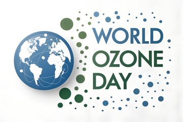 Celebrate world ozone day with a beautiful earth illustration and save the planet now