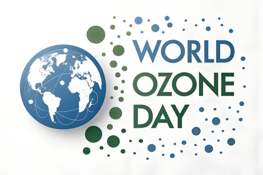 Celebrate world ozone day with a beautiful earth illustration and save the planet now