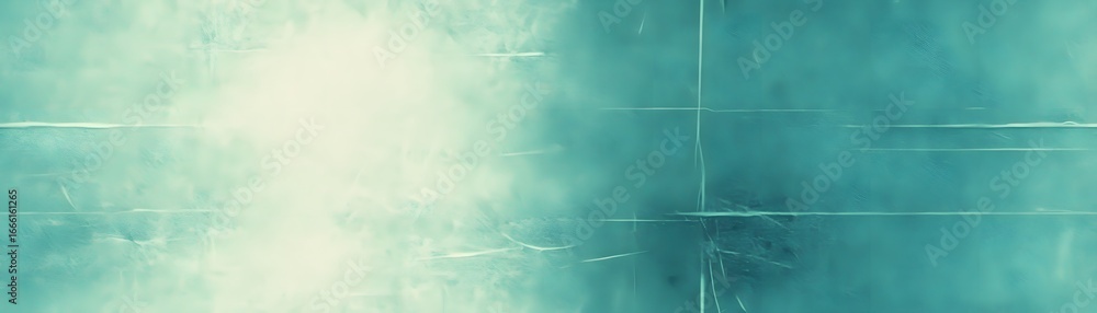 Poster a panoramic, light teal and cream-colored abstract background displays subtle texture and overlaid l