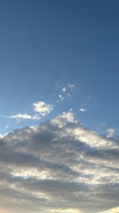 blue sky with clouds