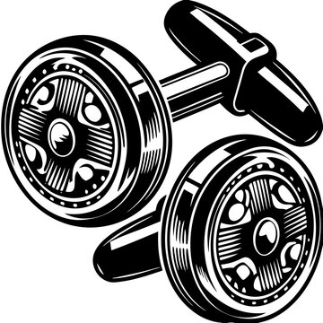 black cufflinks detailed design clip art preview