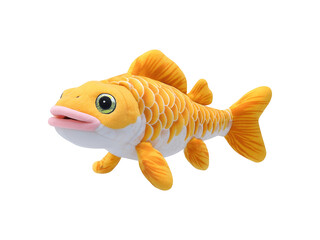 Adorable fish doll designed for children and collectors, showcasing a cute and playful aesthetic
