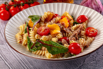Italian pasta salad with tuna