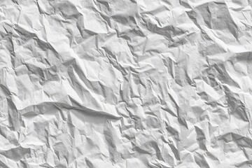 Fototapeta premium Crinkled white paper texture (1)