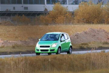 Contemporary car model designed for urban drive