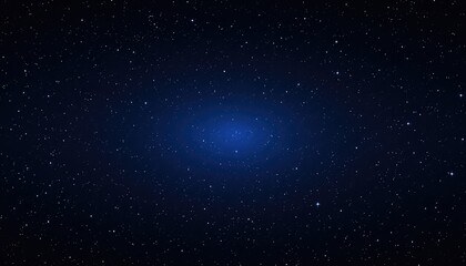 Obraz premium A mesmerizing expanse of a dark blue cosmos, glittering with countless bright celestial objects spread across space