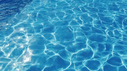 Obraz premium Blue Pool Water Texture With Sunlight Reflections