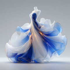 abstract blue background with waves