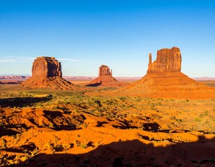 Naklejka premium Monument Valley at dawn