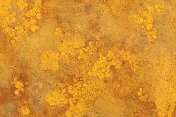 Abstract yellow texture with spotted patterns and subtle details. The artwork shows an organic, mottled background