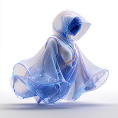 blue mask isolated on white