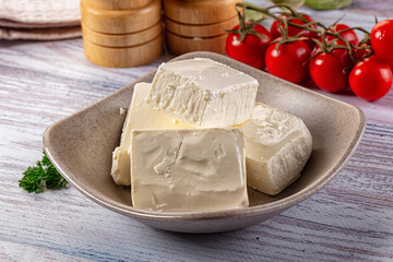 Greek traditional Feta soft cheese
