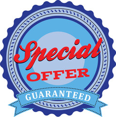 Special Offer Guaranteed Badge Typography Vector design