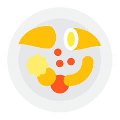 Pempek Indonesia Street Food Icon
