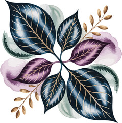 Abstract floral background with flowers and butterflies design vector illustration