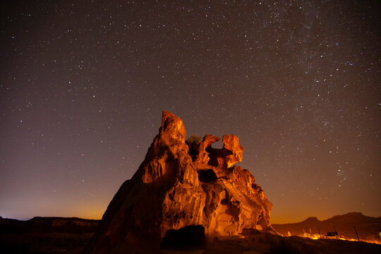 Fototapeta Yazılıkaya is a Hittite open-air temple built among natural rocks, located 2 km northeast of the ancient settlement of the Hittite capital Hattusa in Çorum province.