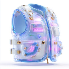 school bag isolated on white