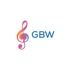 GBW “Creative music academy logo with silhouette heads and notes” GBW  Later Logo, “Modern music therapy logo with faces and note symbol”
